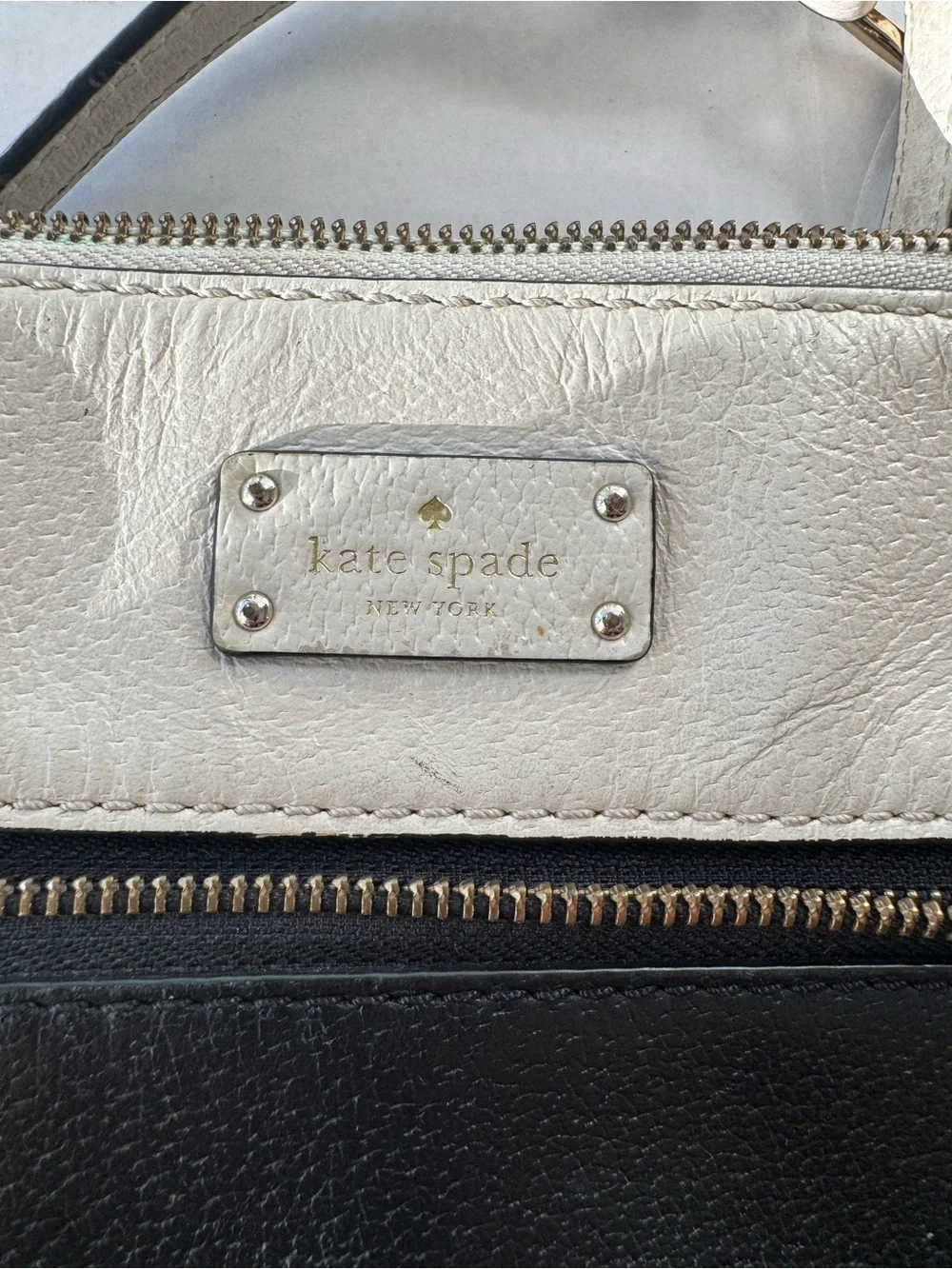 Kate Spade Two-Tone Black and Cream Crossbody Bag - Designer Style